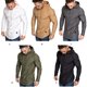 thumbnail image 5 of Qarigey Hombres Sudadera con Capucha Algodón Sudor Absorbente Sudadera con Capucha Suéter de Manga Larga Sudadera con Capucha Sudaderas y sudaderas con capucha XXL,Verde, 5 of 8