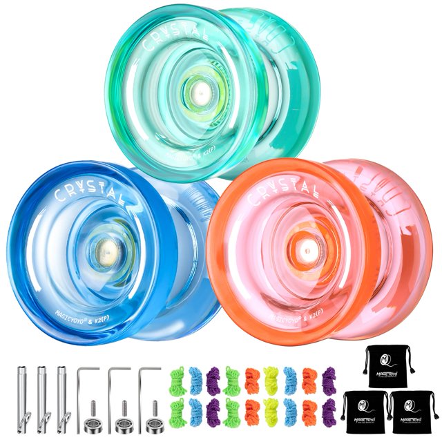 Yoyo MAGICYOYO Crystal K2 Plus, paquete de 3 para niños y principiantes