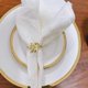 thumbnail image 3 of Napkin Rings, Creative Leaf Metal Napkin Rings (9pcs), 3 of 5