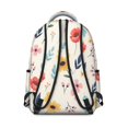 thumbnail image 3 of Pioneer Flower Floral Print Pattern Backpack for School, Cute School Bag with Adjustable Shoulder Straps and Padded Back, 15.3"x11"x7.1", 3 of 5