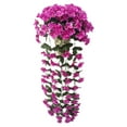 thumbnail image 2 of 1 Pcs Artificial Vines Flower Wall Hanging Faux Rattan Plant Flower Home Decor For Wall Indoor Outdoor Hanging Baskets Wedding Garland Decor Hanging Basket Flowers Living Room,1*Wall Hanging Flower, 2 of 8