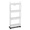 4 Tier White, variant on MoNiBloom 3 Tier Slim Rolling Utility Cart, Mobile Shelving Unit Trolley Cart Organizer With Wheels For Kitchen Bathroom,White