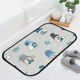 thumbnail image 4 of GZHJMY Bathroom Rugs Mats Non-Slip, Soft Microfiber Absorbent Bath Mats for Shower Bathtubs, Cute Gnome Xmas Indoor Entrance Door Mats Bedroom Laundry 31”x20” Carpet Runner, 4 of 7