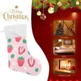 thumbnail image 4 of Coolnut Strawberry Christmas Stocking Personalized Large Candy Stocking, Xmas Stockings Decoration Hanging Gift for Family Holiday Party Ornaments Decor Fireplace, 4 of 7