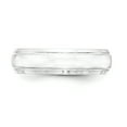 thumbnail image 3 of 925 Sterling Silver Beveled Edge 6mm Polished Fancy Band Ring Size 7 Ring for Women and Men, 3 of 5