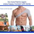 thumbnail image 4 of Shoulder Brace, Single Shoulder Support Bamboo Charcoal Fiber Protector Compression Wrap Strap (Size : L), 4 of 6