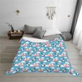 thumbnail image 5 of Vsdgher Panda Flying in the Sky Pattern Fleece Throw Blanket, Horizontal Fleece Bedding Home Decor for Couch & Bed All Season Use -80"x60", 5 of 5