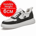 thumbnail image 2 of Elevator Shoes Men's 6/8/10 Cm Unisex Height Adjustable Shoes Height Lift Higher Shoes Casual Elevator Shoes Non Breathable Elevator Trainers Lace Up Shoes Men Walking Shoes, 2 of 8