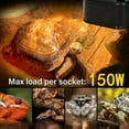 thumbnail image 4 of ECOSUB Reptile Heat Lamp Fixture for Bearded Dragon Tank,150W UVA & UVB Reptile Light Fixture, 4 of 11