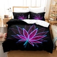 thumbnail image 1 of 3D Digital Printing Colorful Maple Leaf Series Pillowcase Quilt Cover Bedding Three-Piece Set DCFY9 200*230, 1 of 2