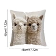 thumbnail image 3 of ddioayh Throw Pillow Cover Animal Print Soft Machine Washable 45x45cm for Sofa Chair Bedroom Home Decor Spring Easter Pet Theme Decorative Gift Idea, 3 of 6