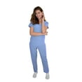 thumbnail image 6 of Womens Medical Scrub Set GT 4FLEX Vneck Top and Pant-Ceil-Small, 6 of 7