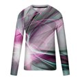 thumbnail image 4 of Lilgiuy Men Casual Round Neck Short Sleeve Pullover Line 3D Printed T-Shirt Blouse Streetwear, 4 of 5