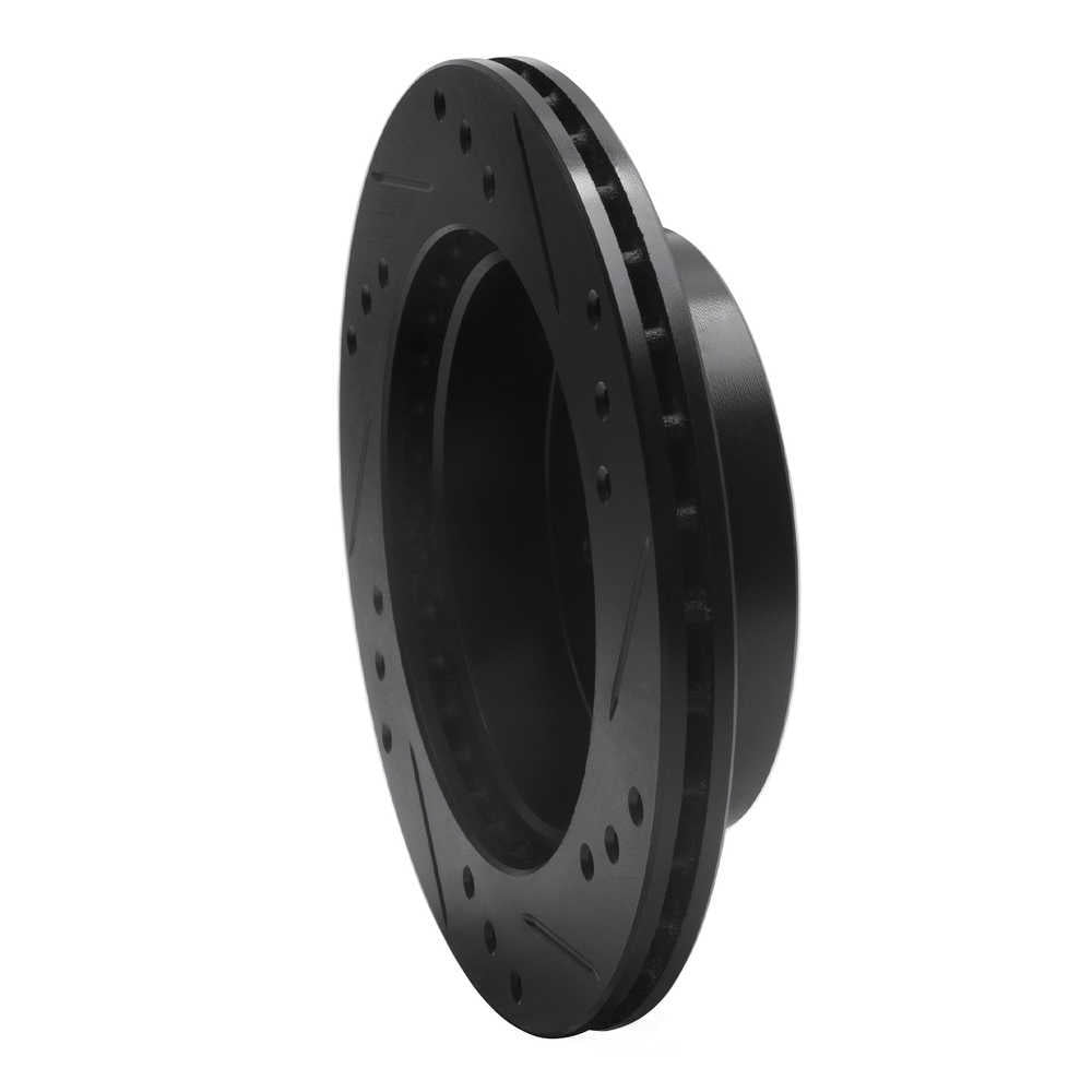 Dynamic Friction Company 633-50002L DFC Brake Rotor - Drilled And Slotted - Black