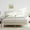 White, variant on Novilla Queen Bed Frame with Piano Keys Headboard and Footboard, Metal Platform Bed Frames Queen Size, No Box Spring Needed, Easy Assembly, Steel Slats Support, Velvet White