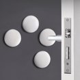 thumbnail image 5 of Protector de pared para tope de puerta de 3,15 pulgadas, 4 piezas de tope de puerta de silicona suave blanca, silencioso y resistente a los golpes, protector de pared autoadhesivo, protege las paredes, 5 of 5