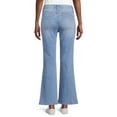 thumbnail image 5 of Time and Tru Women's Patch Pocket Flare Jeans, 5 of 6