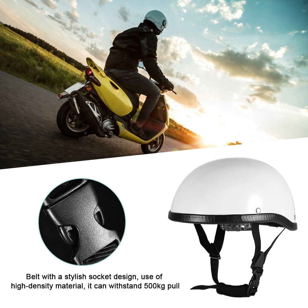 White Vintage Style Motorcycle Helmet Men Summer Half Face Helmet Electric bike helmet men's motorbike head