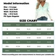 thumbnail image 3 of Kagetolytai Long Sleeve Shirts for Women Womens V Neck Long Sleeve Shirts Dressy Casual Tops Trendy Loose Tunic Tops Blouse Long Sleeve Shirt Hot Pink 3X, 3 of 6