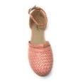 thumbnail image 4 of Victoria K Women's Basket Weave With Braid Straps Ballerina Flats, 4 of 5