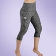thumbnail image 5 of Gibobby Leggings cortos yoga mujer Pantalones de YOGA para mujer Bolsillos Correr Deporte Fitness Recortar Leggings Entrenamiento(Gris,G), 5 of 5
