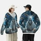 thumbnail image 4 of Balery Forest Meditating Goat Sudadera ligera de manga larga con capucha y protección solar UPF 50+ para hombre y mujer, ideal para pesca y running-Large, 4 of 7