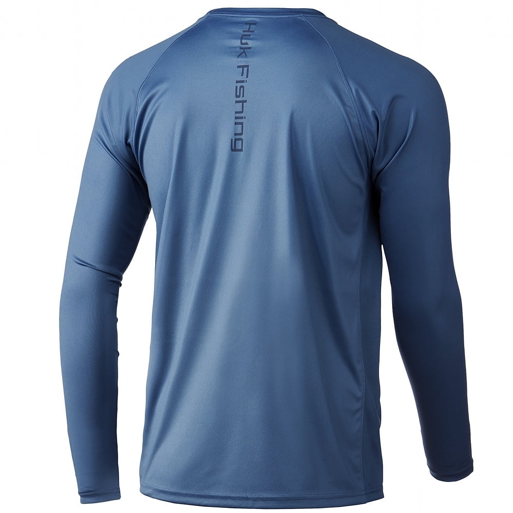 Tee-shirt Huk Fishing Manches Longues, Ventilé, Camo Chêne Mousse, Taille XXL