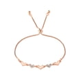 thumbnail image 1 of Pulsera Ajustable para Mujer con Corazón | Joyería de Mano con Pedrería Estilo Coreano | Accesorio de Moda Europeo y Americano | Regalo con Forma de Corazón para Ella | Ajuste Versátil | 1 Pieza, 1 of 8