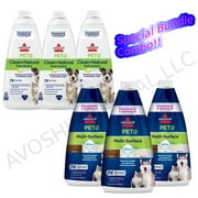 BISSELL® PET Clean + Natural Multi-Surface Formula Bundle (3 pack) + Bissell PET Multi-Surface with Febreze Formula (3-pack) [Combo]