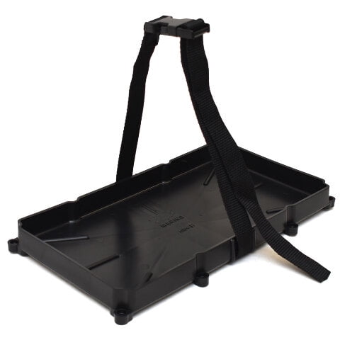 T-H Marine Boat Narrow Battery Tray NBH-31P | 13 x 7 Inch w/ Strap