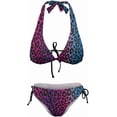 thumbnail image 5 of SKQIT Bikini Sets for Women Halter Sexy Bathing Suits Leopard Print 2 Piece Swimsuit, 5 of 7
