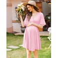 thumbnail image 2 of Ekouaer Labor and Delivery Gown for Hospital Maternity Nursing Dress Nightgown Pajamas for Breastfeeding, 2 of 6