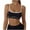 Black, variant on Ltctricy Sports Bras for Women Seamless Square Neck Spaghetti Strap Stretchy Yoga Bras Camisole Workout Bralettes