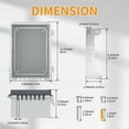 thumbnail image 2 of Outdoor Plastic Waterproof Distribution Box with U-Shaped Hole Outdoor Hinge Power Box Outdoor Waterproof Junction Box, 2 of 6