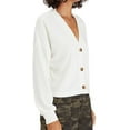 thumbnail image 5 of Social Standard by Sanctuary Women's Long Sleeve Button Up Daytripper Cardigan (Cream, M), 5 of 5