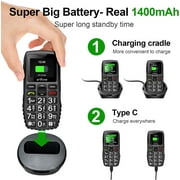 artfone 4G Volte Big Button Cell Phone Unlocked for Seniors Big Buttons LTE Phone for Elderly & Kids, Clear Sound, SOS Button, Convenient USB-C & Charging Dock, Talking Numbers, Black