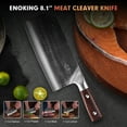 thumbnail image 7 of "ENOKING Full Tang 8.1"" Forged Stainless Steel Serbian Chef Knife, Meat Cleaver and Butcher Knife", 7 of 7