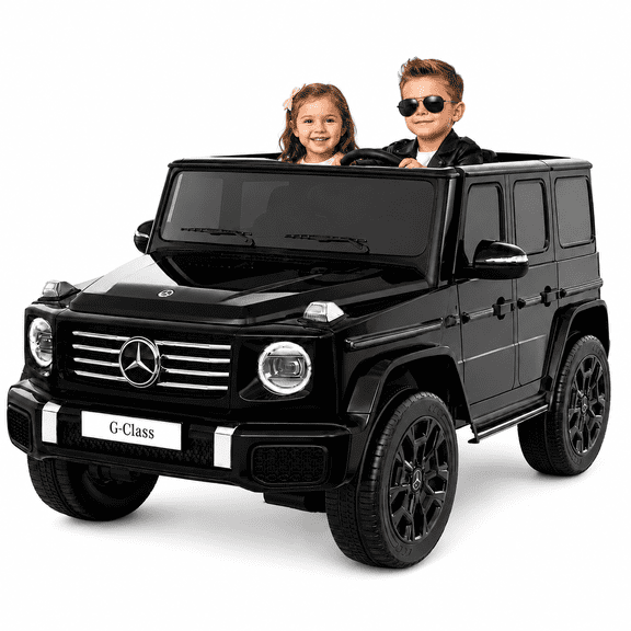 COFUNOK 24V Power Ride on Toys for Toddlers, Kid Electric Car, G500 Wagon Licensed Mercedes-Benz with Remote Controls, Aged 3-8Y,Max 4.5 MPH,Black