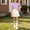 Purple, variant on Girls 3 Piece School Uniform Set, Short Sleeve Polo High Waist Pleated Skirt Rainbow Striped Knee Socks for 3-16Y Pink 13-14 Years
