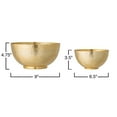 thumbnail image 2 of Bloomingville Gold Hammered Metal Bowls (Set of 2), 2 of 7