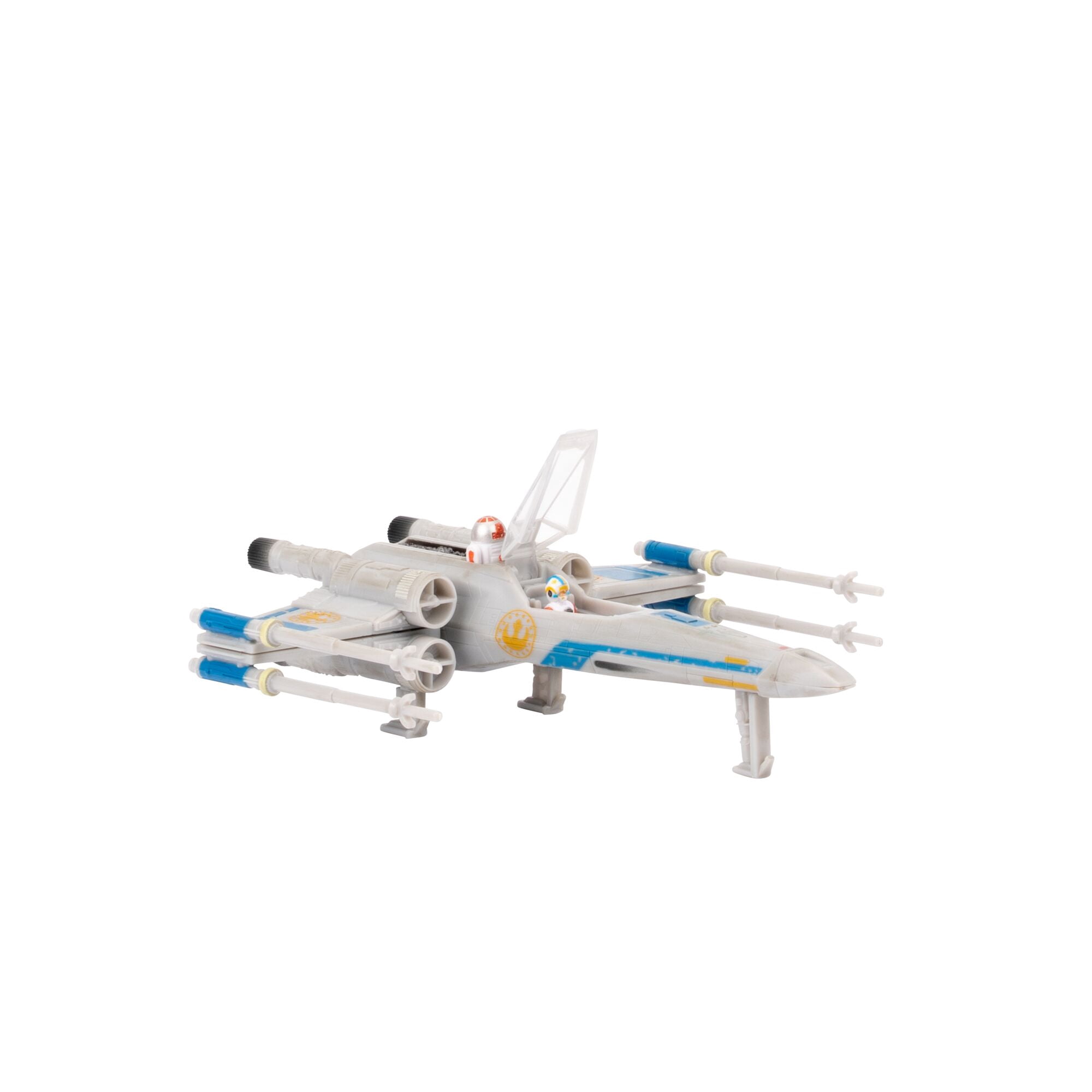 STAR WARS 5 Inch Vehicle and Figure New Republic X-Wing with Pilot (Skeleton Crew) - Series 9