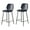 Black, variant on Plata Import Effie Ariella 26" Faux Leather Counter Stools in Black (Set of 2)