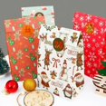 thumbnail image 3 of Bolsas de regalo de copo de nieve para árbol de Navidad, embalaje para hornear, cajas de dulces, decoraciones navideñas para el hogar, 2023, 3 of 4