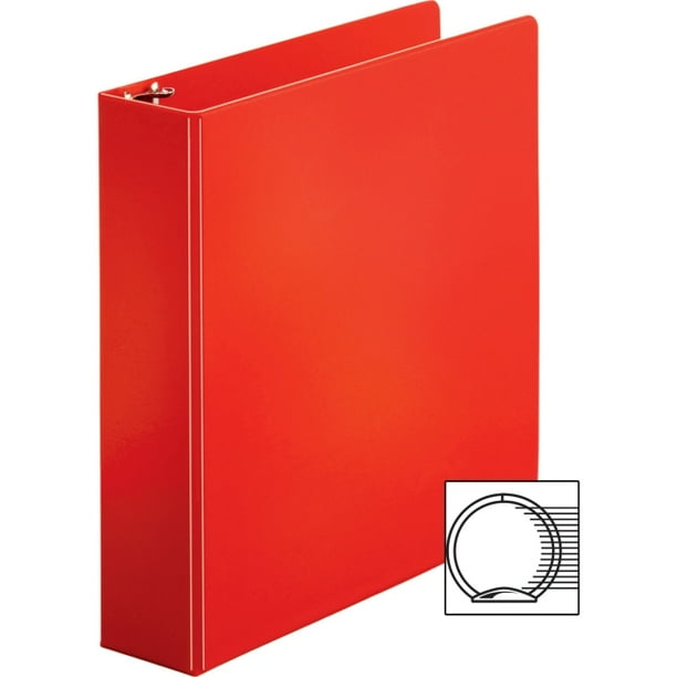 Business Source Basic Round Ring Binders 2" Binder Capacity Round Ring Fastener Vinyl