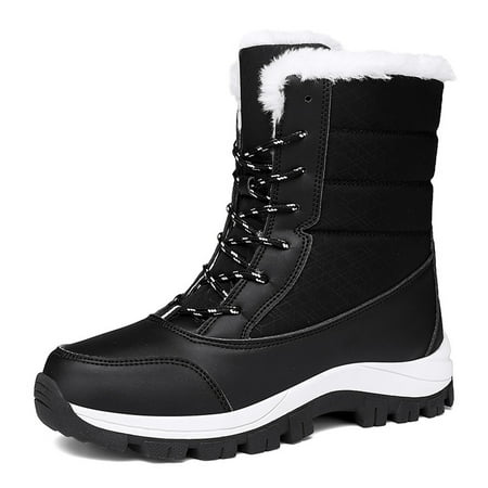 

Women s Faux Fur Lined Boots Winter Thermal Insulated Snow Shoes Women s Footwear