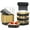 Black, variant on Disposable Ramekins With Lids 40 Pack, 5oz Aluminum Foil Mini Cupcake Muffin Pan,Square Mini Cake Pan Brownie Baking Cups Muffin Tin Dessert Cups For Wedding Party-Gold