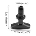 thumbnail image 4 of Enqiretly 1/2/3/5 Durable Dipstick Pull Handle For Low Maintenance And Reliable Performance Engine Oil Handle black 4.53*3.8cm 1 Pc, 4 of 6