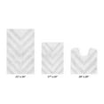 thumbnail image 5 of Better Trends 3 Piece Bathroom Rug Set 100% Cotton Extra Soft Tufted Bath Rug Water Absorbent Non-Slip Bath Mat Machine Washable (White) Hugo Collection, 5 of 7