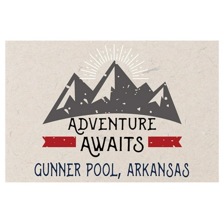 

Gunner Pool Arkansas Souvenir 2x3 Inch Fridge Magnet Adventure Awaits Design