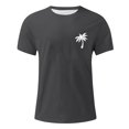 thumbnail image 1 of Men's Hawaii Printed T-Shirt Men's Loose Casual Short Sleeve TopL, 1 of 4